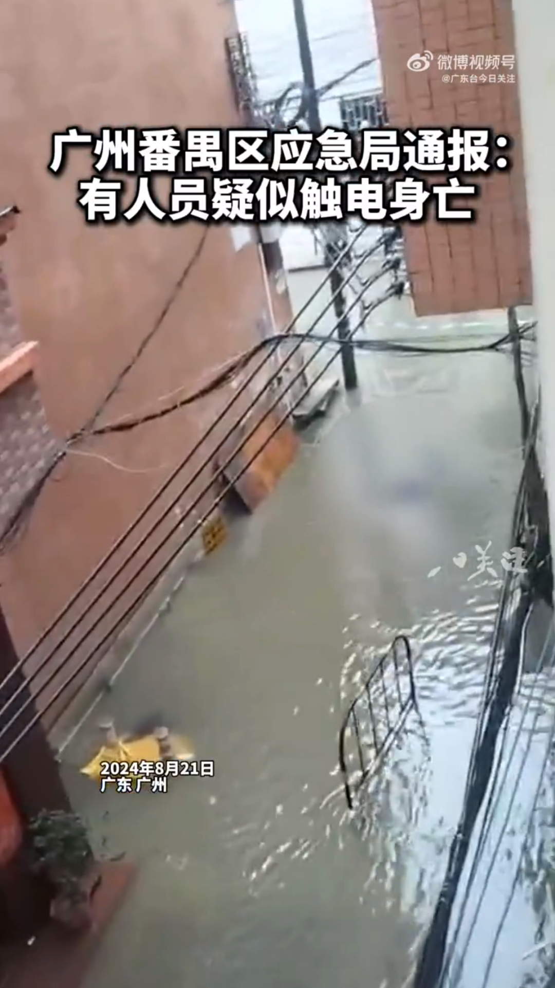 广州番禺通报一起人员疑似触电身亡事件：具体原因仍在调查