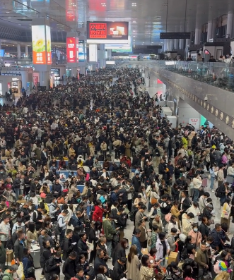 列车大面积延误，涉及多个方向，南京南站刚刚“挤满了人”！