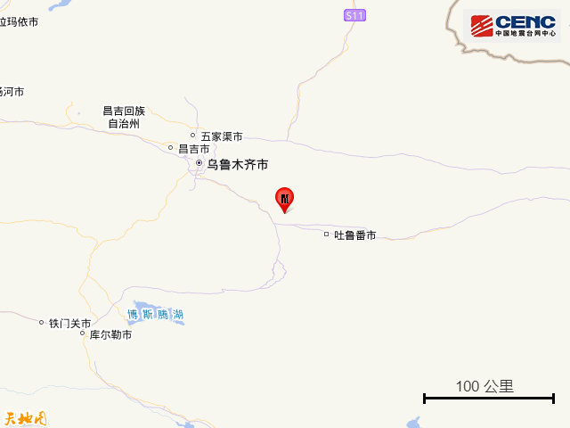 新疆吐魯番市高昌區(qū)發(fā)生3.6級(jí)地震