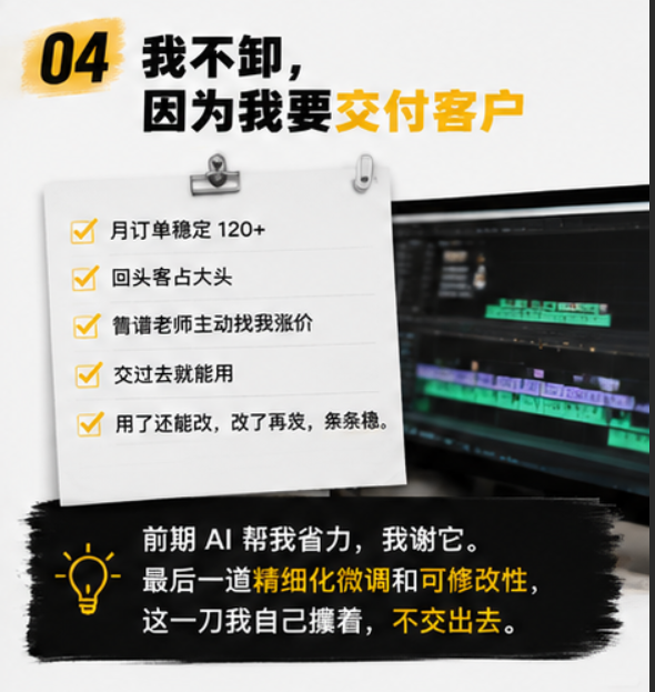 AI自动剪辑工具仅限demo 商业视频剪辑交付必须用剪映可修改