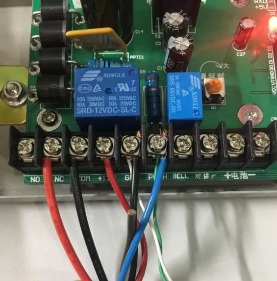 门禁控制系统现场接线图的图6