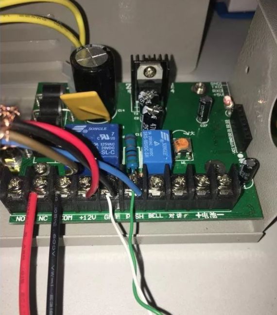 门禁控制系统现场接线图的图9