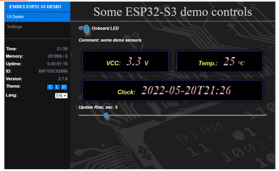 别再手搓丑UI了！ESP32/ESP8266 玩家的“神装”来了：EmbUI 深度测评 - ESP-32