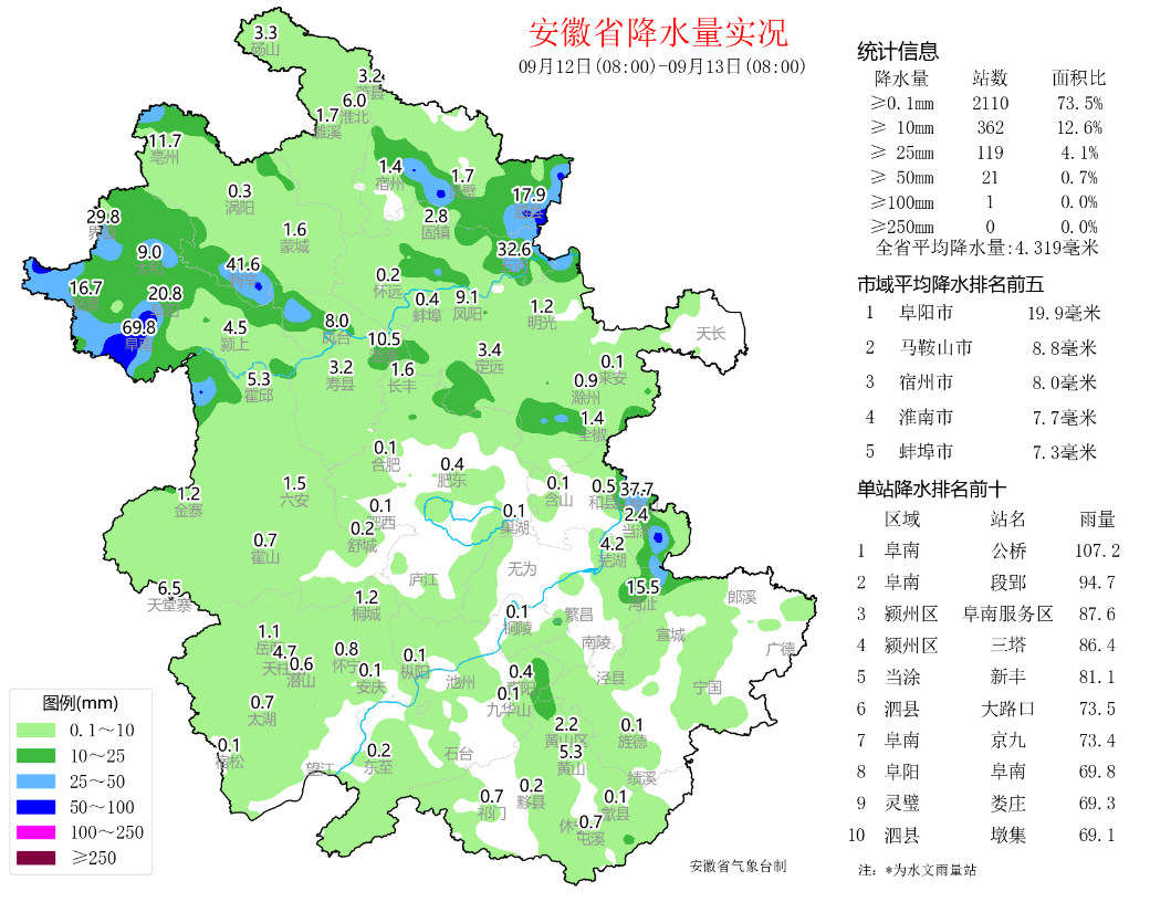 【安徽气象】今明天我省大部分地区仍有雷阵雨