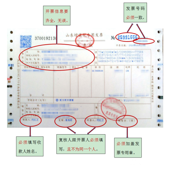 最全發(fā)票票面開具要求詳細總結！你想知道這里！