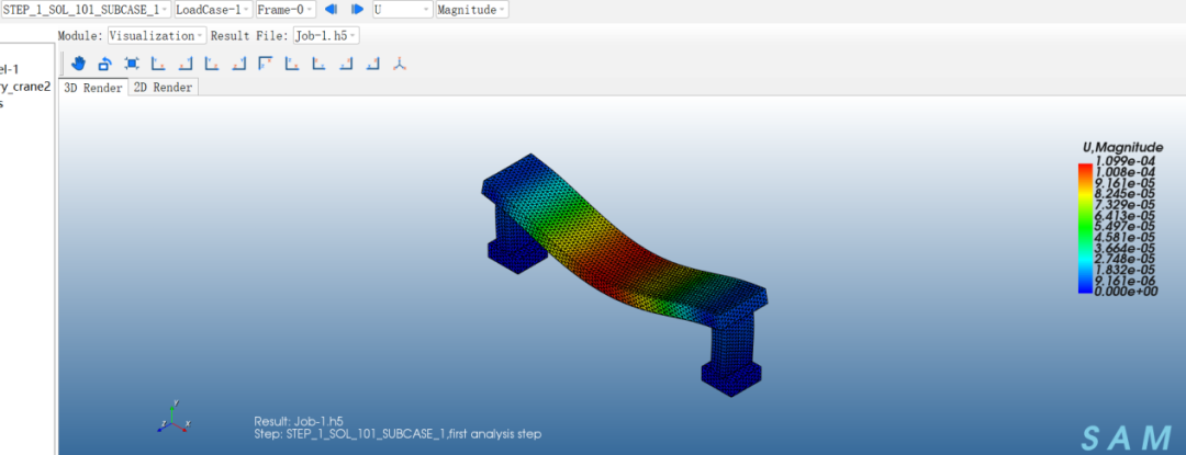 龙门吊静力学强度分析的图7