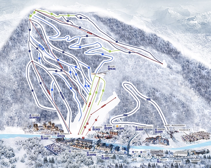 吉林万峰通化滑雪场早鸟套餐399起 高铁直达周末滑雪住宿全包