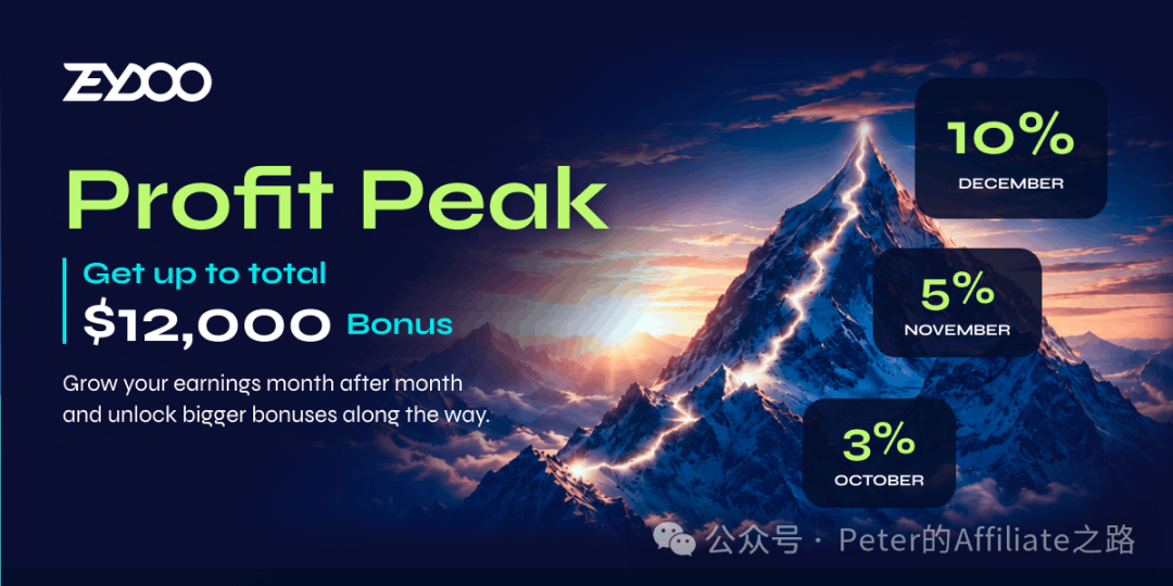 Zeydoo Profit Peak 活动规则与奖金计算指南