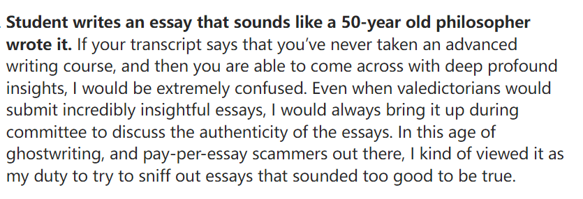 美本申请中，看似特别突出的申请材料可能暗藏危险信号