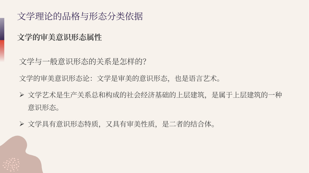 一往文学理论强化课PPT截图：文学的审美性质