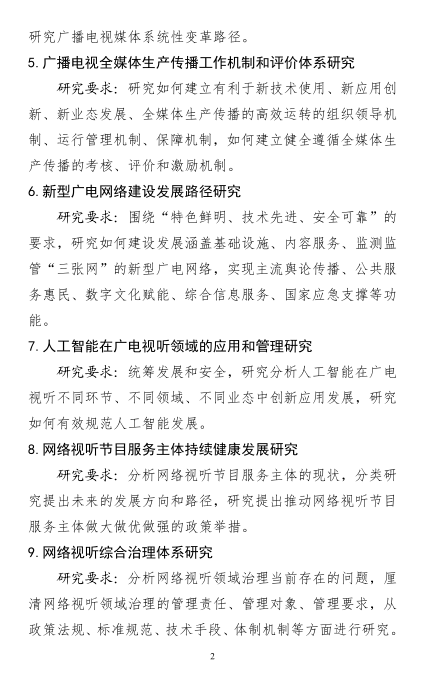 2025年度国家广电总局部级社科研究项目申报启动！ 第3张