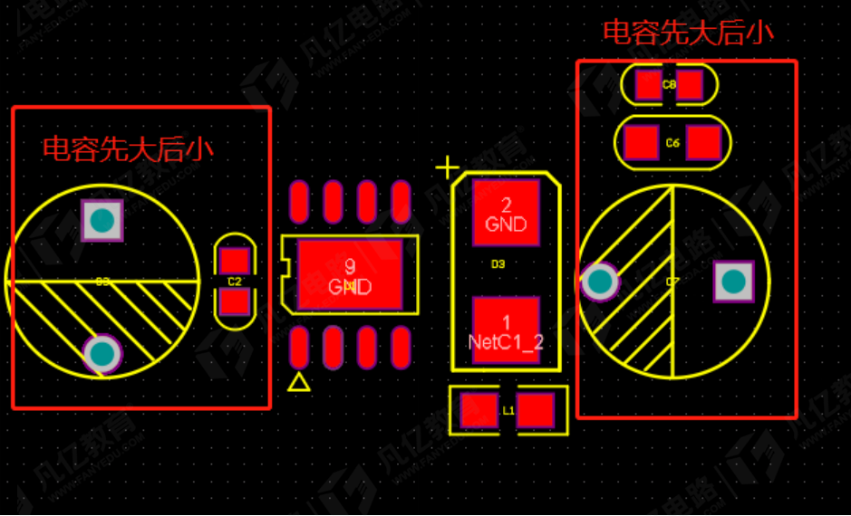 pcb电容正负极区分图解图片