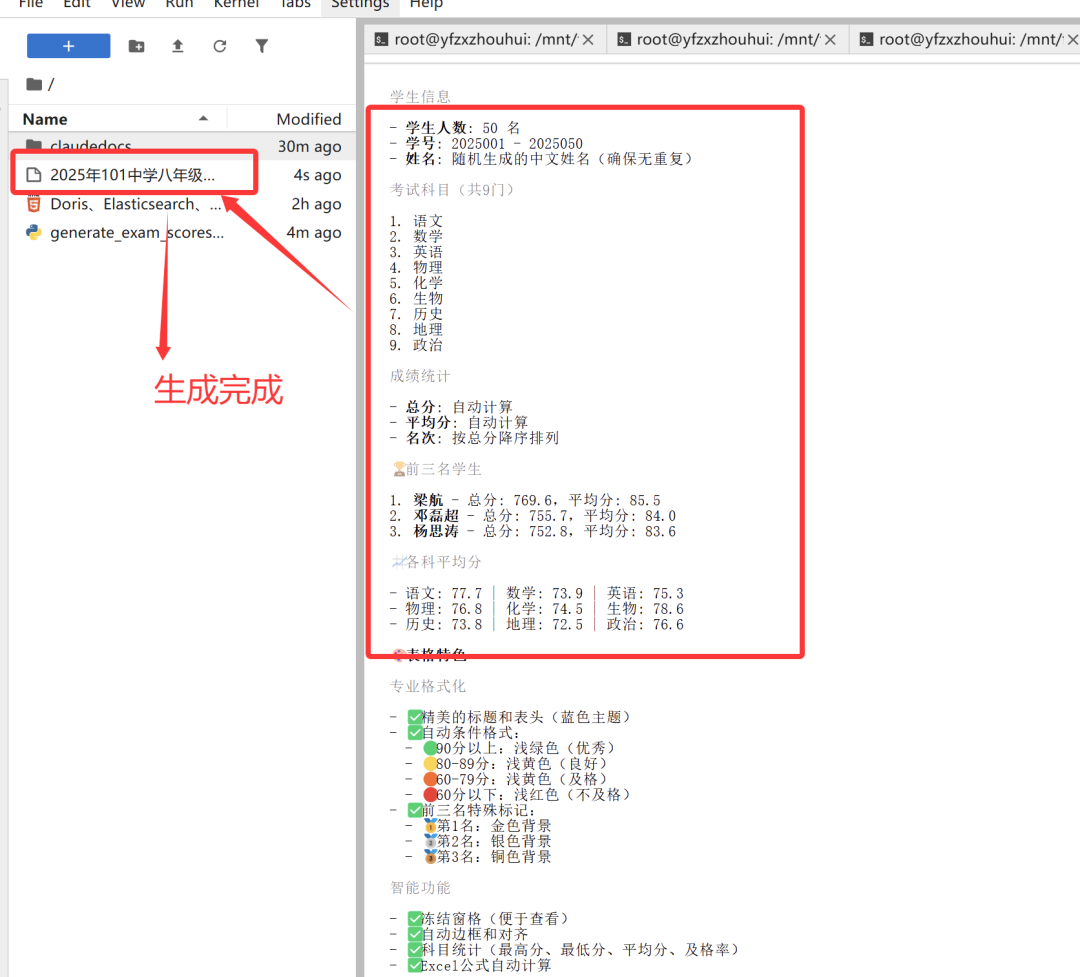 Python代码生成过程