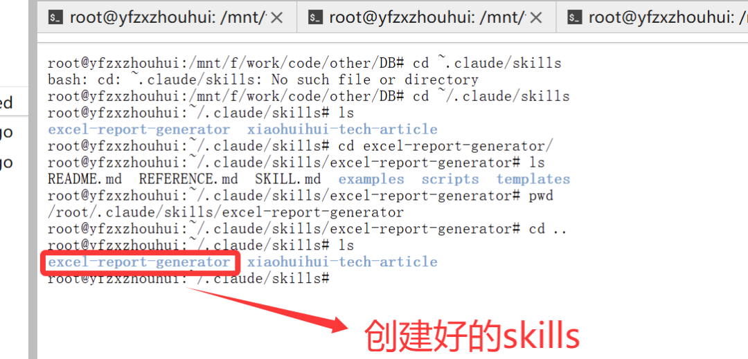 skills目录结构