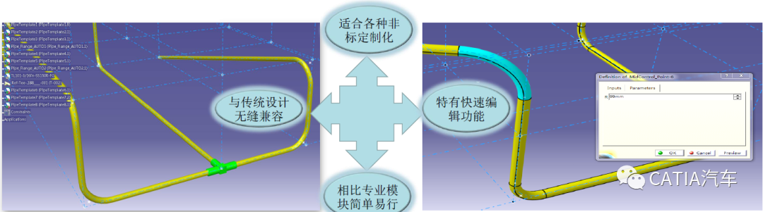 CATIA管道非标设计EKL二次开发模块功能介绍的图1