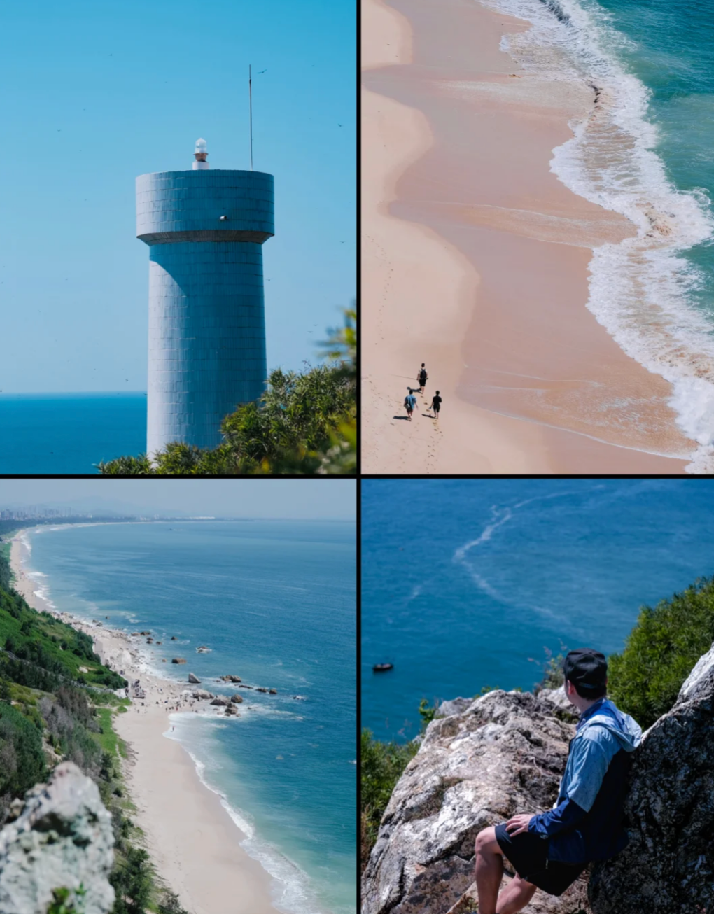 △晏鏡嶺和童子灣。乘紅嘴鷗游船，一大一小兩個“貝殼”立于海上，每一口都是海浪的饋贈。來此一秀釣技最為合適不過。又有好口福。全長5公里，