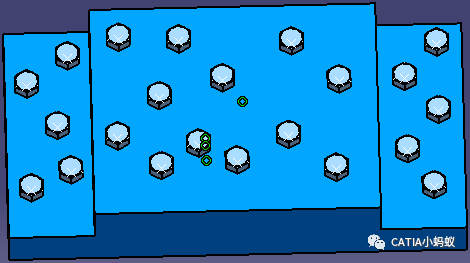 [CATIA 答疑]CATIA 如何在一个比较规则的零件表面快速的插螺栓？-重复使用用户阵列的图9