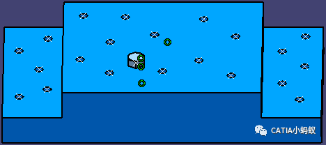 [CATIA 答疑]CATIA 如何在一个比较规则的零件表面快速的插螺栓？-重复使用用户阵列的图6