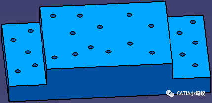 [CATIA 答疑]CATIA 如何在一个比较规则的零件表面快速的插螺栓？-重复使用用户阵列的图2