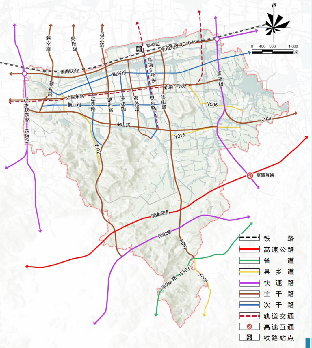 绍兴市104国道改造图新图片