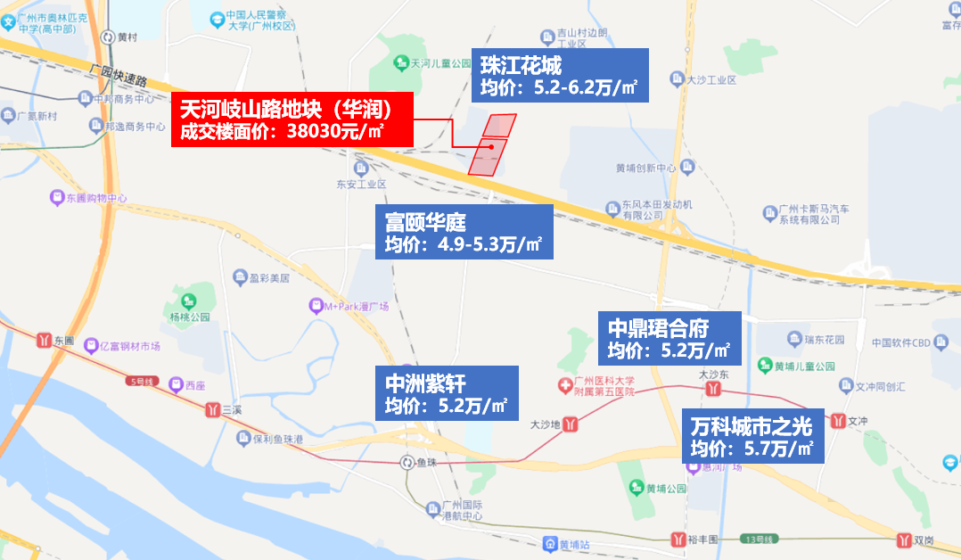 华润再下一城，竞得天河吉山仓地块