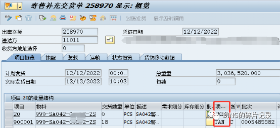 SAP 销售寄售补货订单发货单进 VF04的问题补充 - 封面图