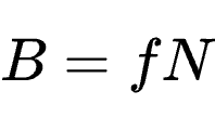 B = fN