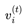 v_{i}^{(t)}
