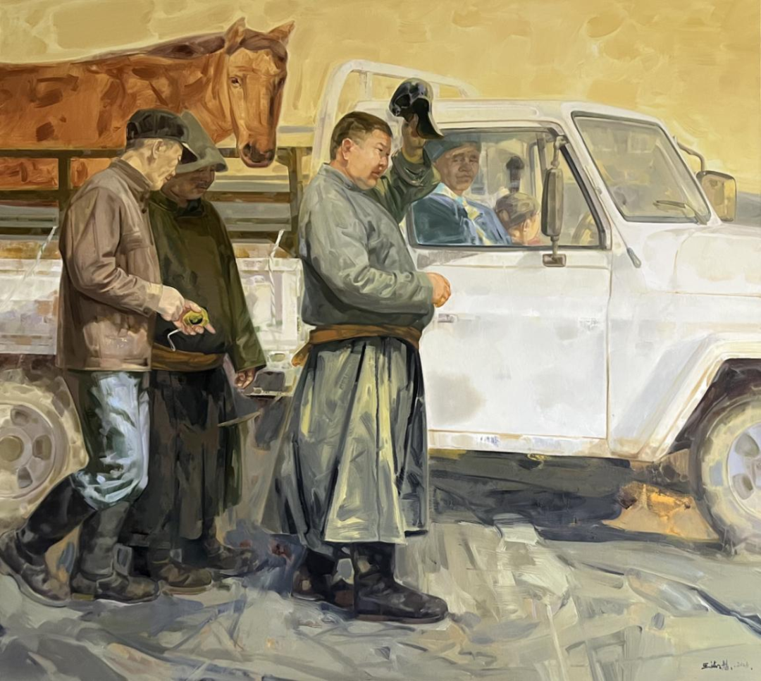 内蒙古五位油画家成功入选2025·百家金陵画展（油画） 第4张