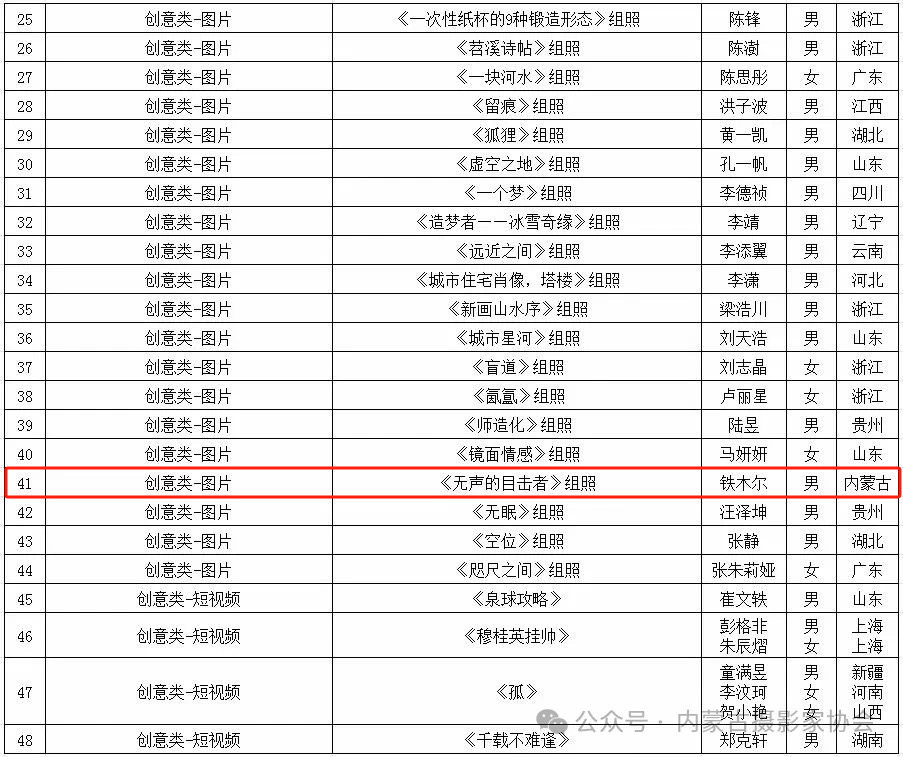 第六届全国青年摄影大展拟入选作品公示 第3张