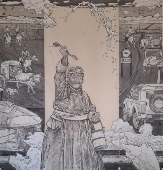 第十四届全国美术展览进京作品展览作者 | 鲍凤林、陈晗晟（中国画） 第9张