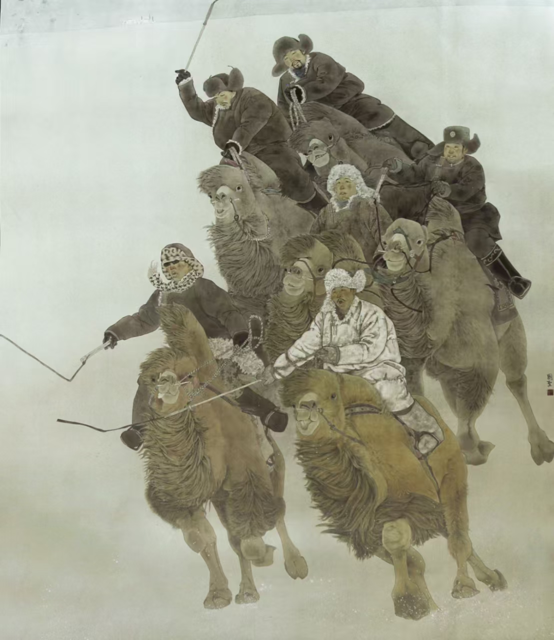 第十四届全国美术作品展览入选作者推介 | 刘思彤、刘贤亮、张国圣、于滢（中国画） 第14张