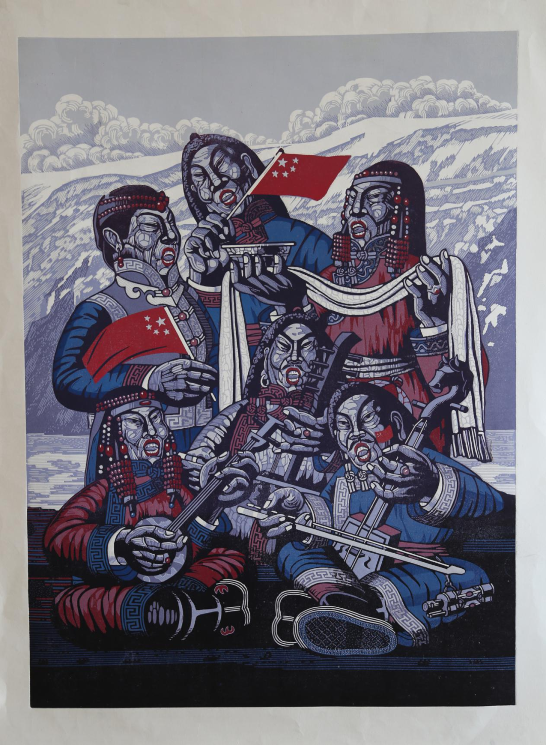 第十四届全国美术作品展览内蒙古入选作者及作品推介丨版画部分：齐达拉图 高磊 慧兰 第6张