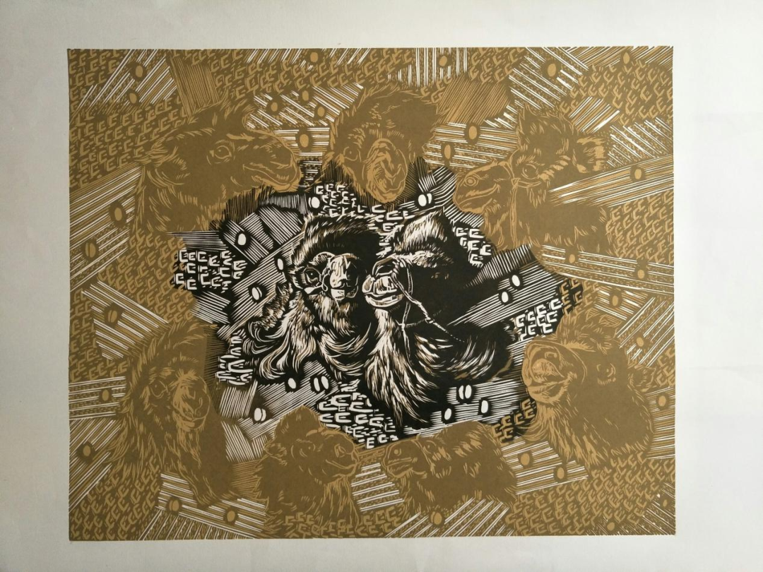 第十四届全国美术作品展览内蒙古入选作者及作品推介丨版画部分：齐达拉图 高磊 慧兰 第7张
