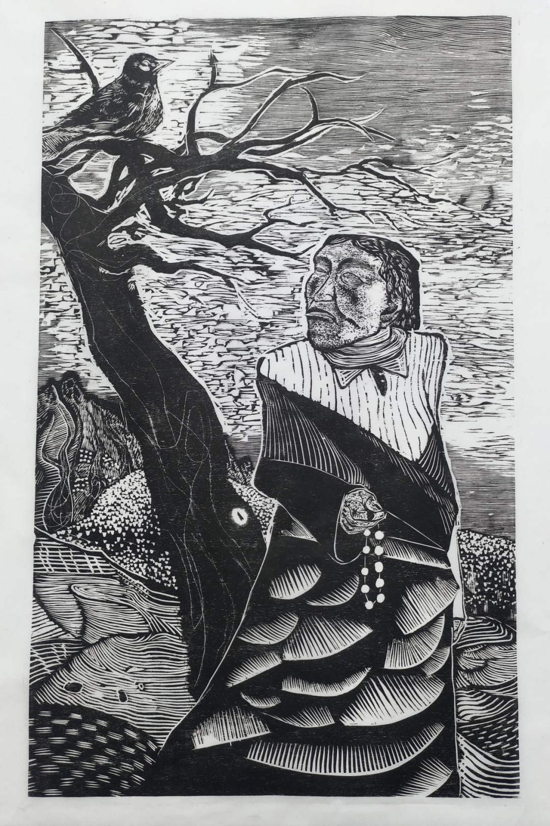 第十四届全国美术作品展览内蒙古入选作者及作品推介丨版画部分：齐达拉图 高磊 慧兰 第12张