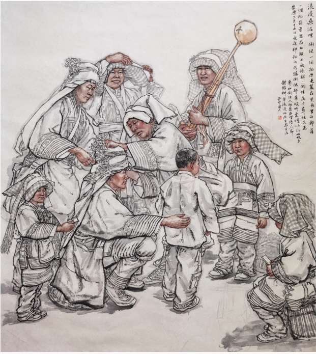 线上展 ｜ 云上追艺·佳展回眸 繁花竞放——西部民族地区青年美术家创作高研班成果汇报展（呼和浩特站） 第16张