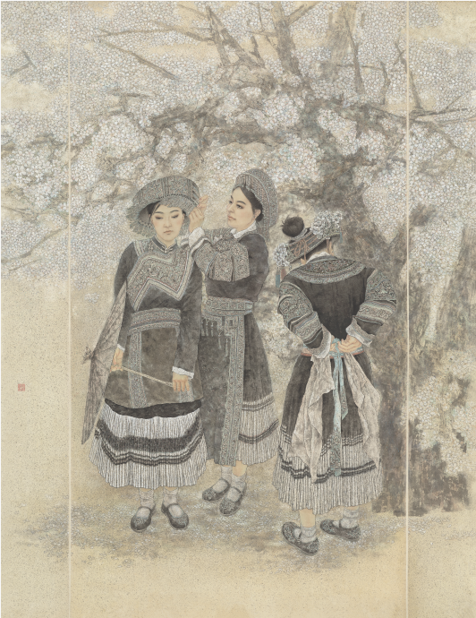 线上展 ｜ 云上追艺·佳展回眸 繁花竞放——西部民族地区青年美术家创作高研班成果汇报展（呼和浩特站） 第18张