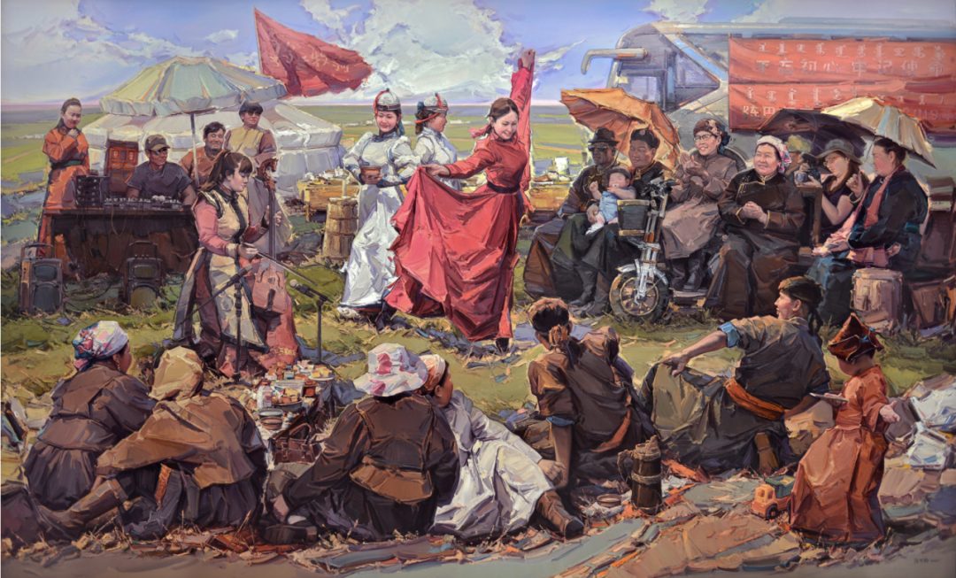 张可扬两幅作品入选“庆祝中华人民共和国成立75周年主题美术作品展” 第2张