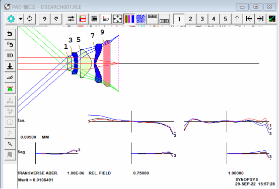 SYNOPSYS 光学设计软件课程四十：从 DSEARCH 开始设计非球面相机镜头的图10