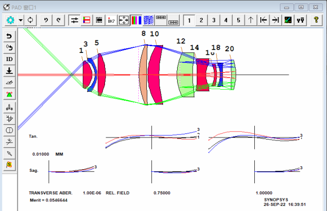 SYNOPSYS 光学设计软件课程三十七：自动查找和更改镜头结构的图6