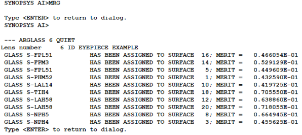 SYNOPSYS 光学设计软件课程三十七：自动查找和更改镜头结构的图8