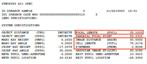SYNOPSYS 光学设计软件课程五十：反远摄物镜设计的图20
