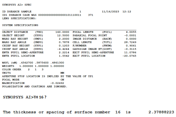 SYNOPSYS 光学设计软件课程四十九：一个40倍显微物镜的图8