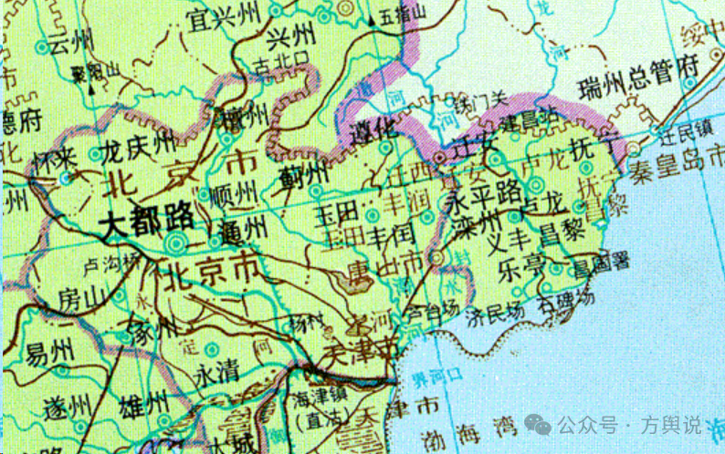 元 大都路 永平路(中国历史地图集)明,属顺天府,永平府,遵化州.
