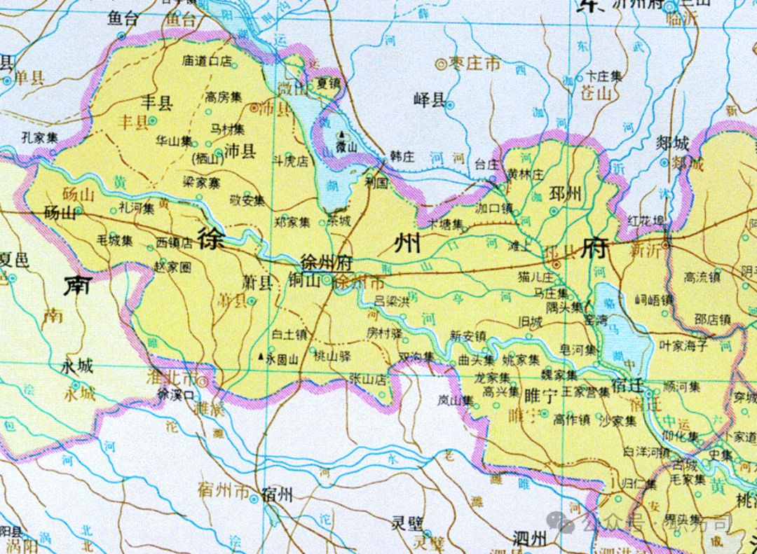 清 徐州府(中国历史地图集)民国初,府废