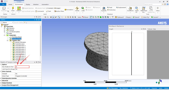 Ansys Workbench模态分析的图4