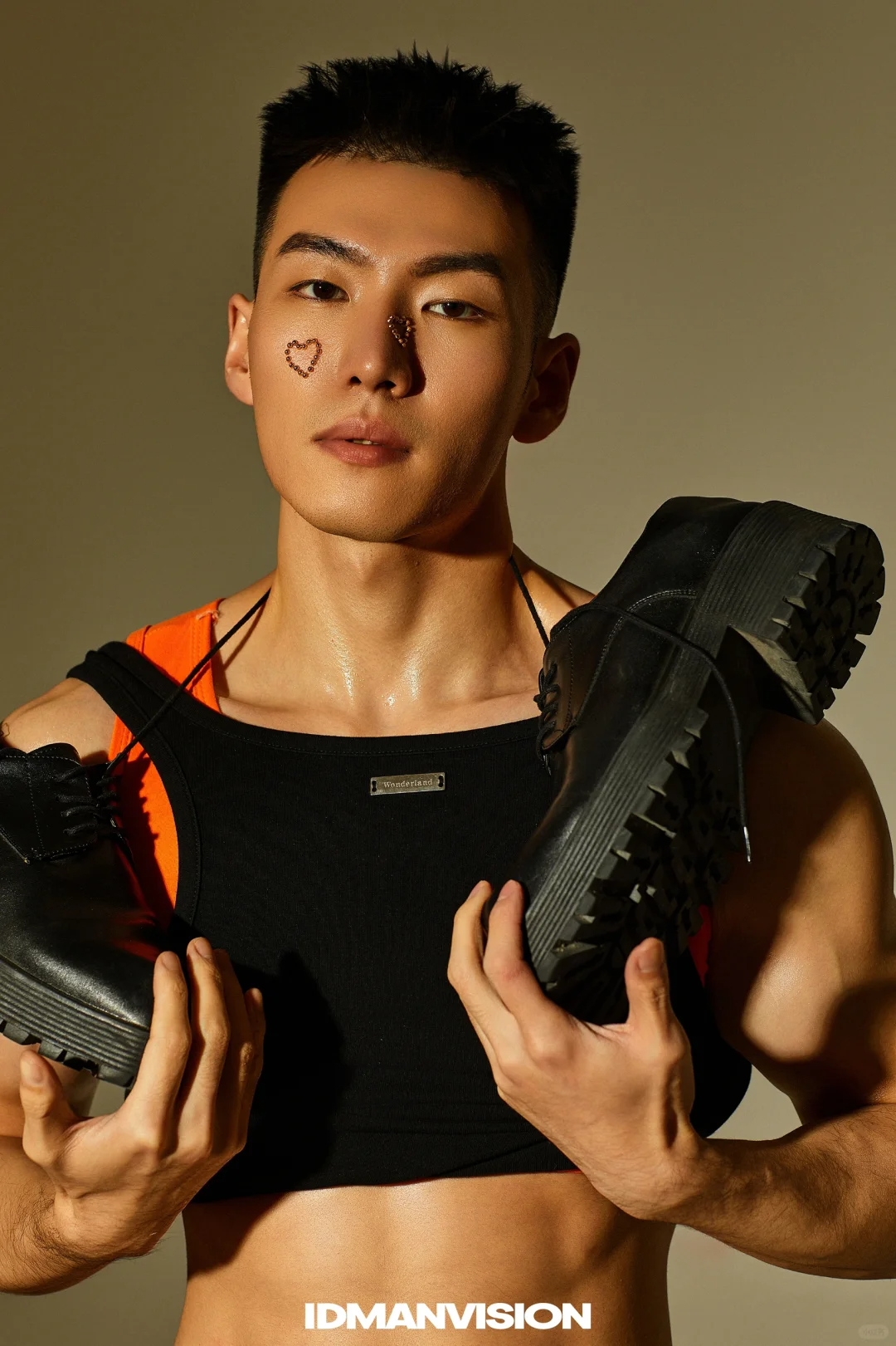 脂包肌型男，写真模特帅哥