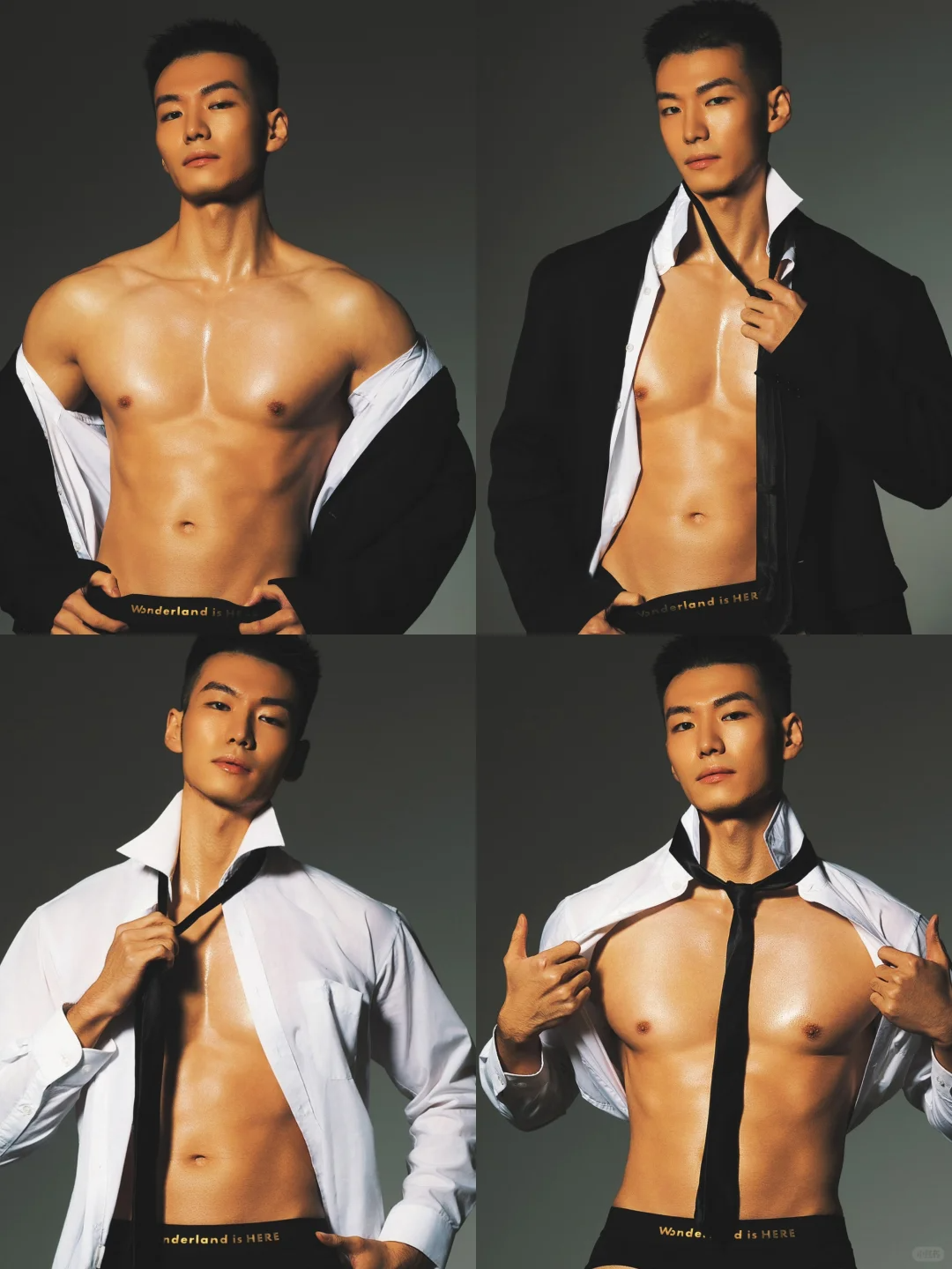 脂包肌型男，写真模特帅哥