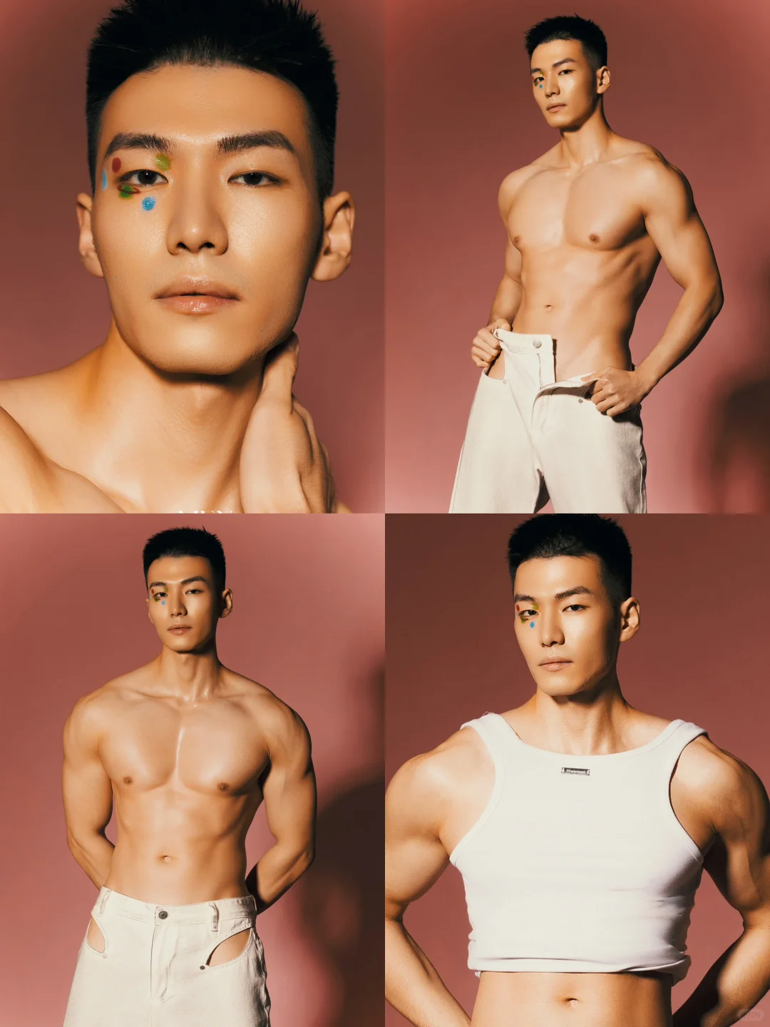 脂包肌型男，写真模特帅哥