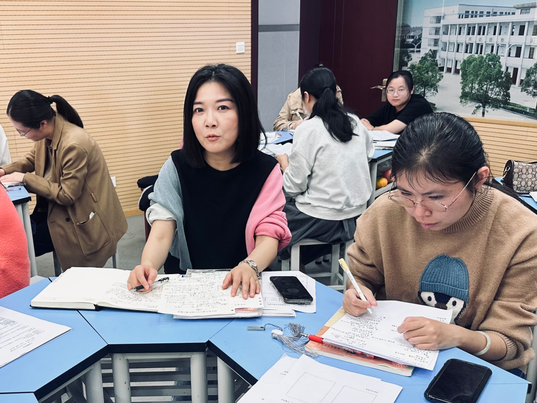 勤耕致远赋能远航四有好教师团队建设马塘中学语文组开展集体教研活